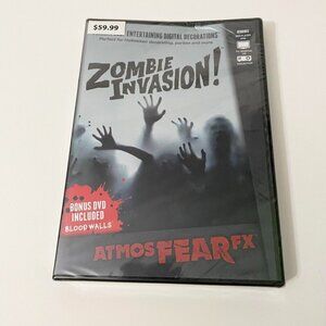 Zombie Invasion DVD AtmosFear FX Halloween Damaged Case